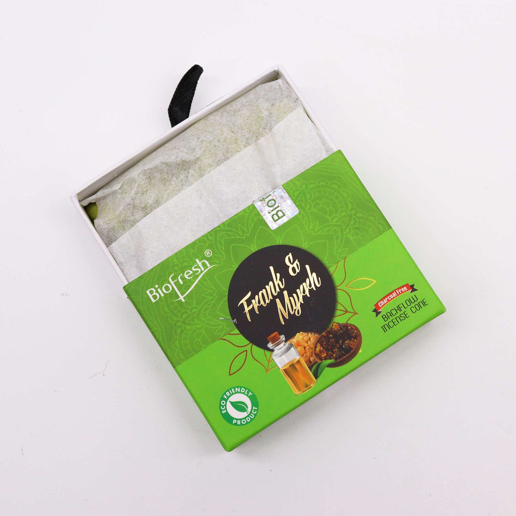 Frank & Myrrh Backflow Incense Cones - Biofresh