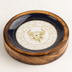 Taurus Mango Wood Mini Bowl & Incense Stick Holder