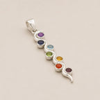 Snake Chakra Pendant | Silver Plated | 45cm Cord
