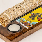 The Fool Large Enamelled Sage Stick Burner
