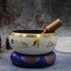 Yoga Moves White/Blue Singing Bowl Set Large 14cm