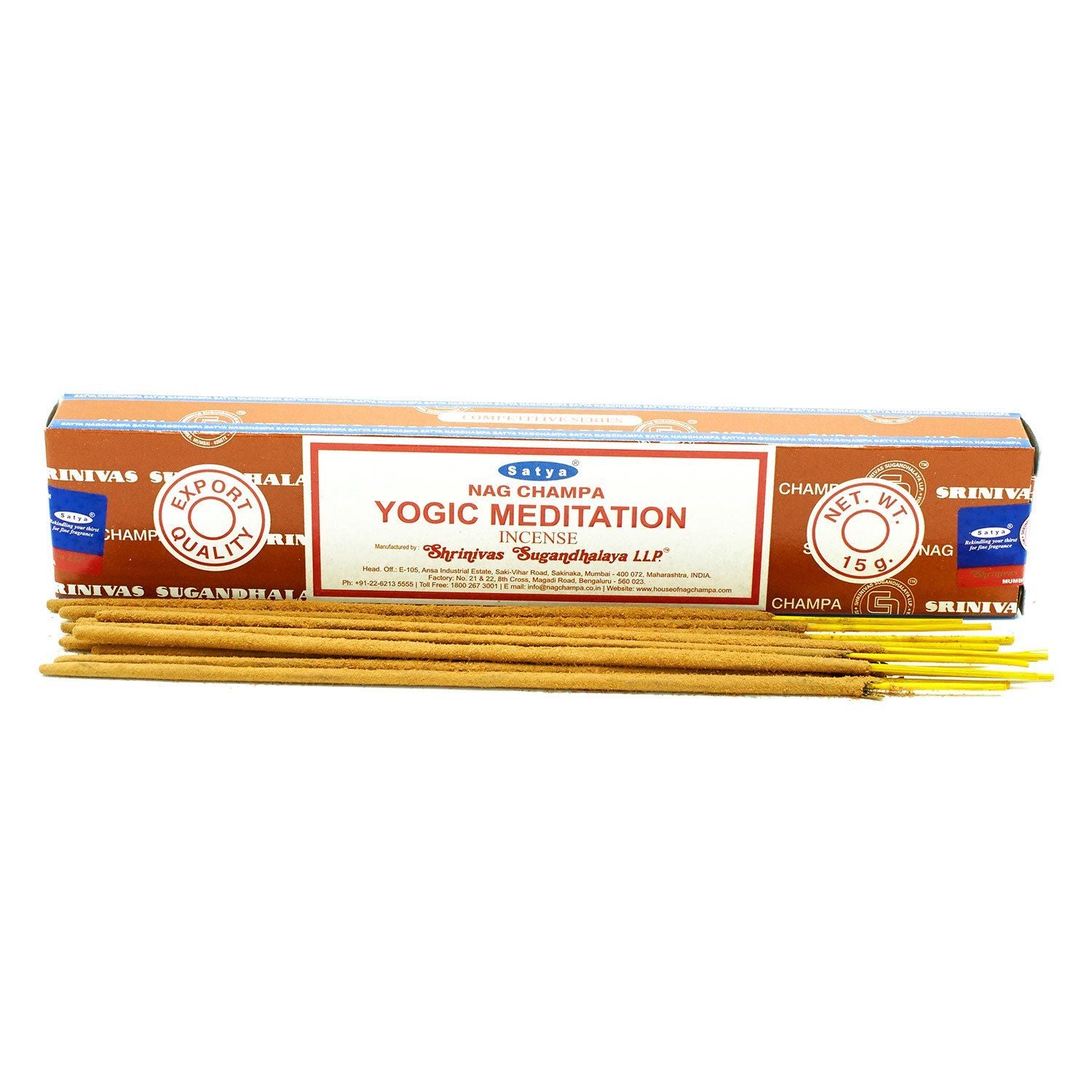 Yogic Meditation Satya Incense Sticks 15g