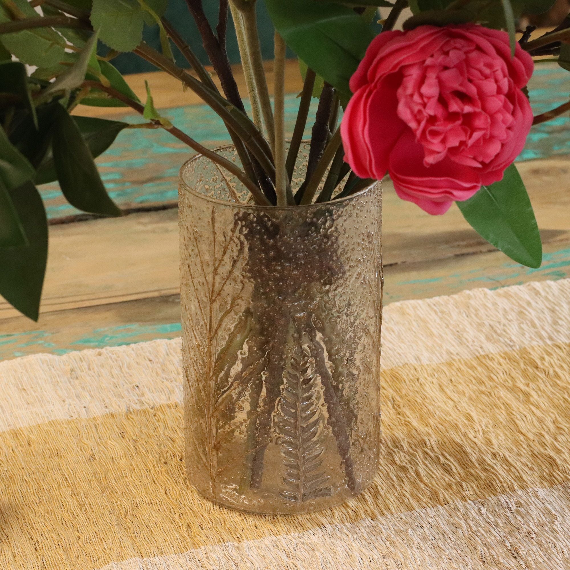 The Forest Tower — Pressed Leaf Pillar Holder