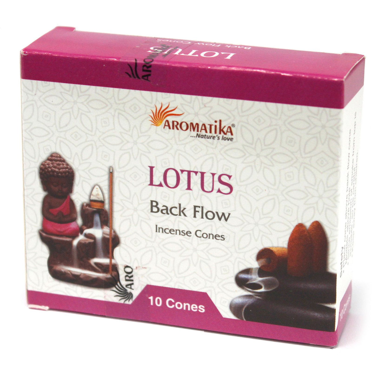 Lotus Backflow Incense Cones - Aromatica