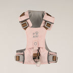 Dog Step-In Guardian Harness with Reflective Mesh & Rose Quartz Charm - Soft Pink - Extra Small (2-4kg)