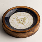 Taurus Mango Wood Mini Bowl & Incense Stick Holder