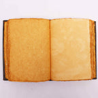 Zinc Triple Moon  Brown Tan Book