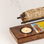 The Fool Large Enamelled Sage Stick Burner