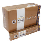 Chandan Sandalwood Incense Sticks 15g - Golden Nag