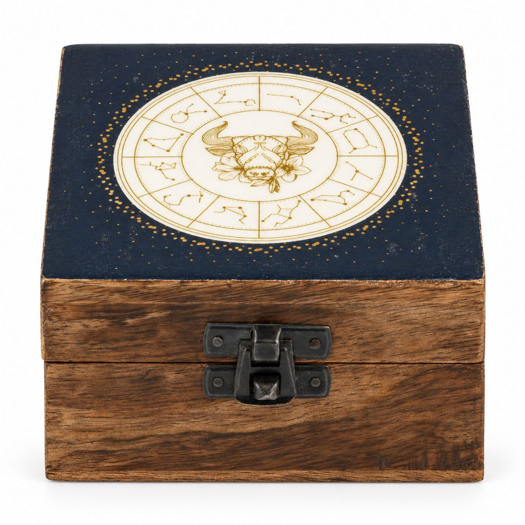 Taurus Small Enamelled Keepsake Box