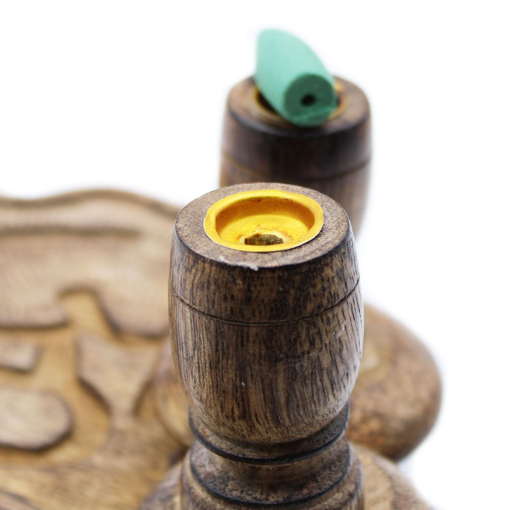 Tree of Life  Mango Wood Backflow Burner Small