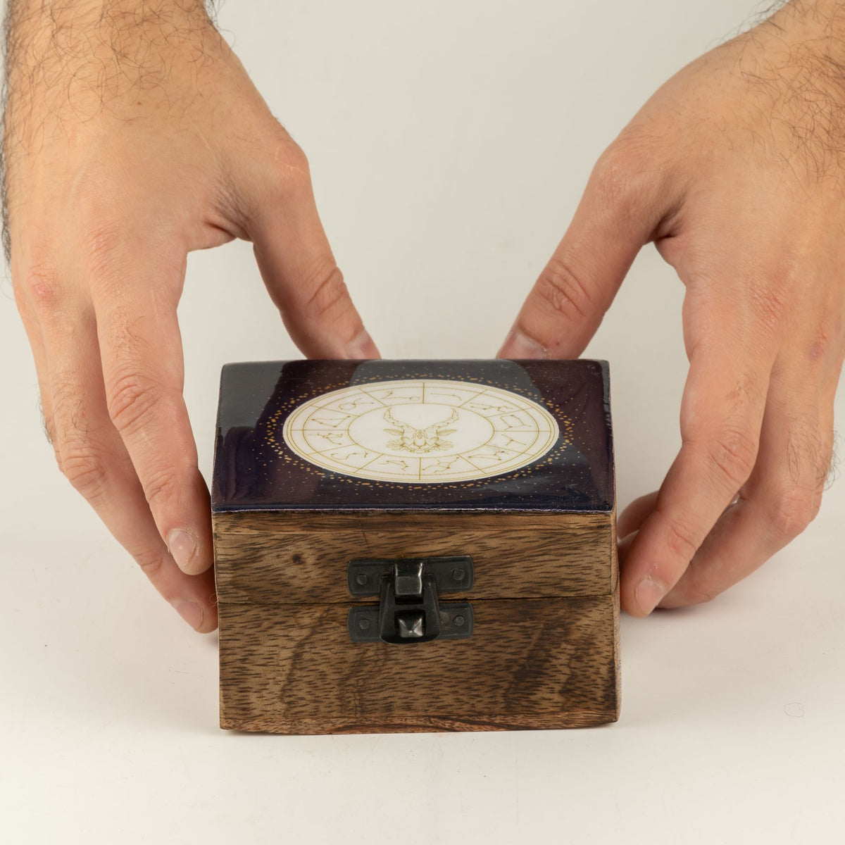 Capricorn Small Enamelled Keepsake Box