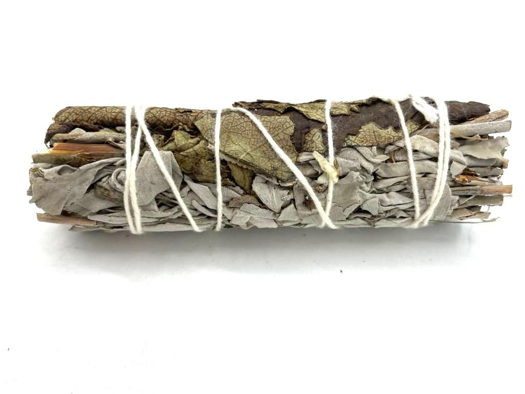 White Sage & Black Sage Smudge Stick | 10cm