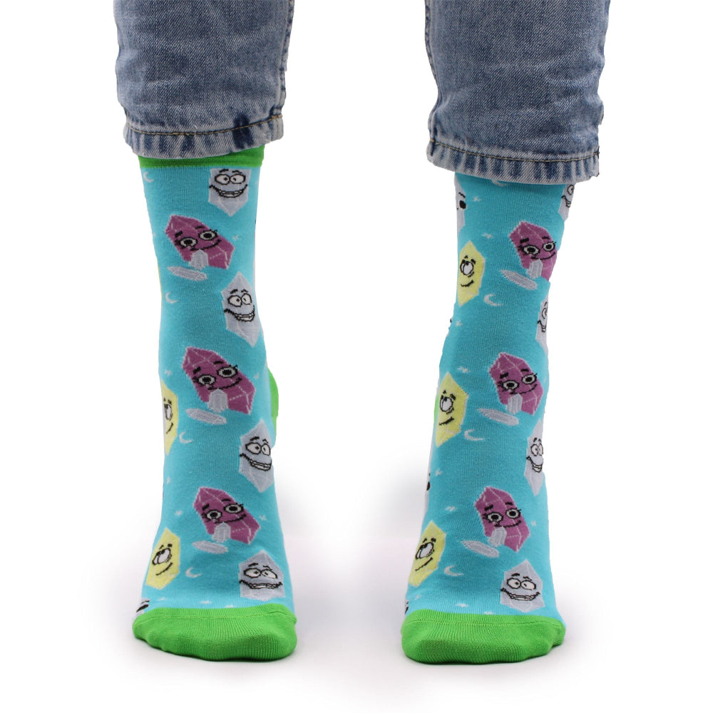Lucky Gemstones Hop Hare Bamboo Socks S/M
