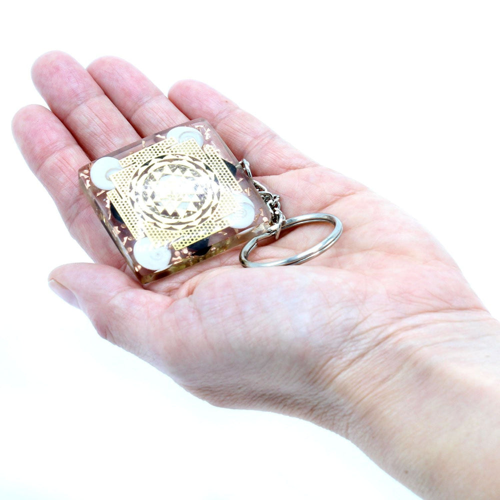 Home Protect Tourmaline Orgonite Power Keyring