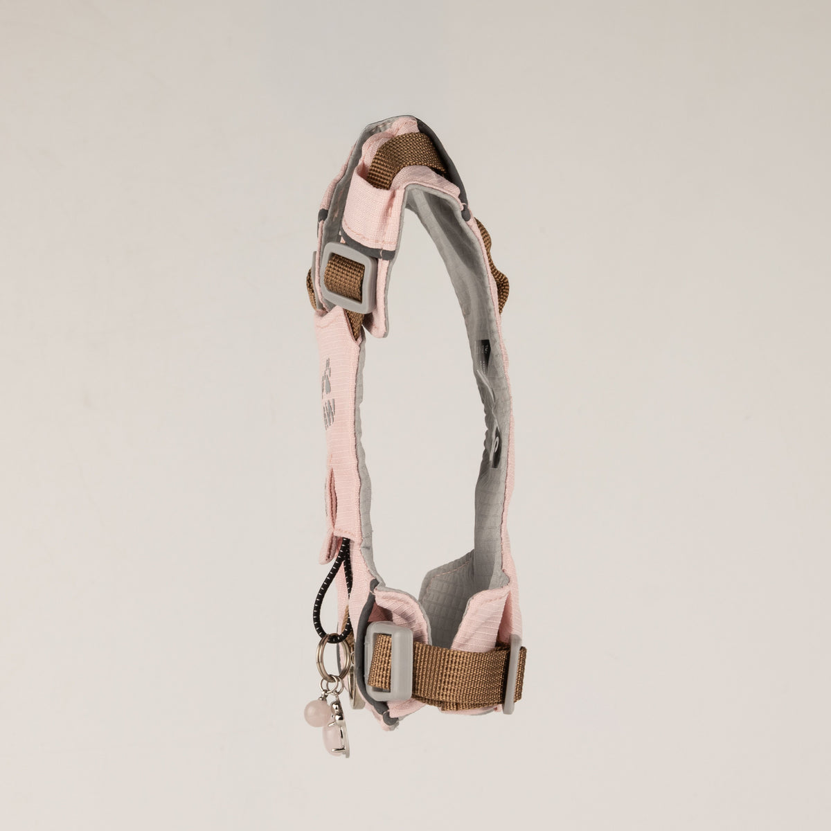 Dog Step-In Guardian Harness with Reflective Mesh & Rose Quartz Charm - Soft Pink - Extra Small (2-4kg)