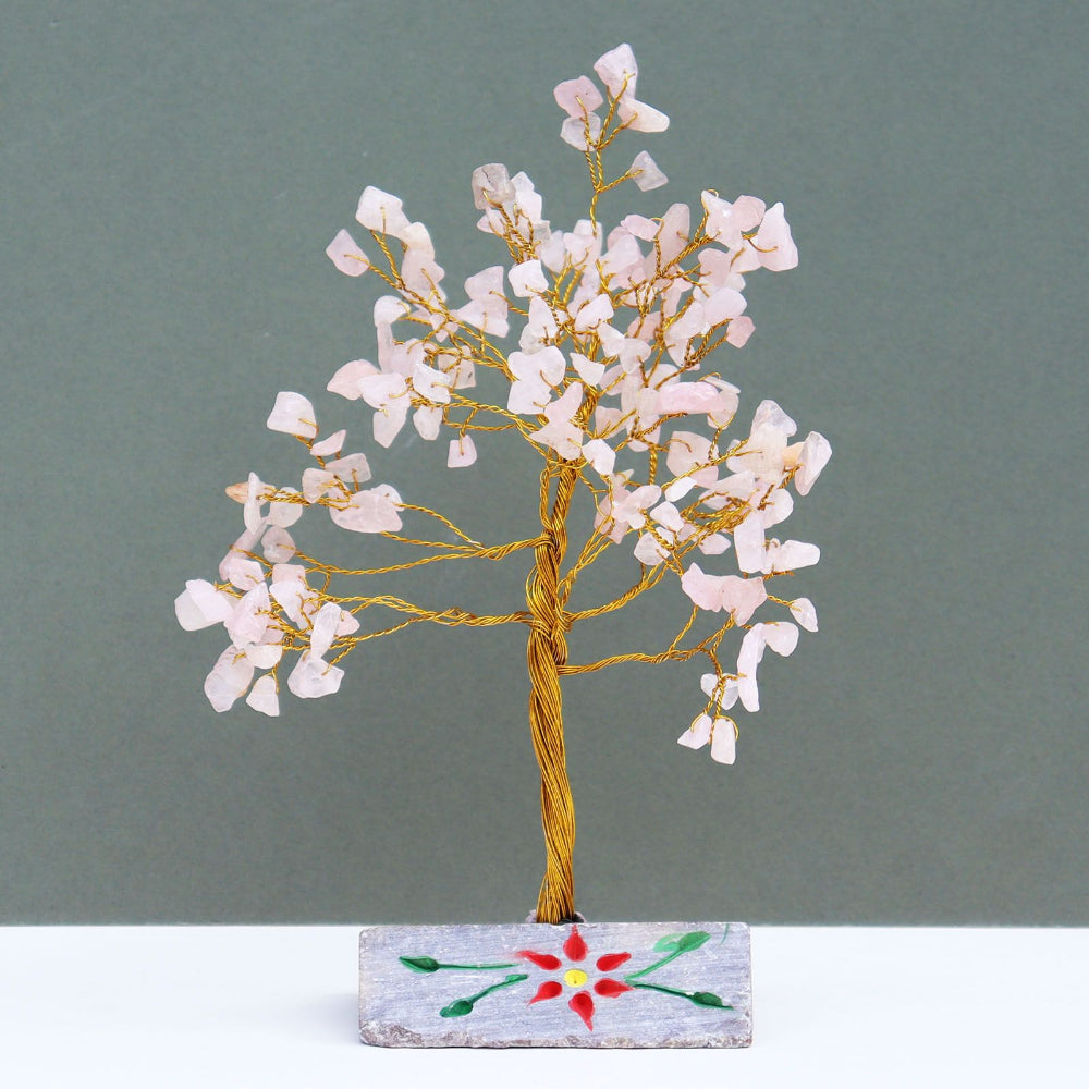 Gemstone Tree - Rose Quartz (160 stone )
