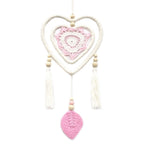Pink Heart in Heart Dreamcatcher | Medium 35cm | Handmade in Bali