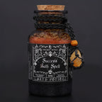Ancient Witch Success Bath Spell Potion & Citrine Crystal Amulet