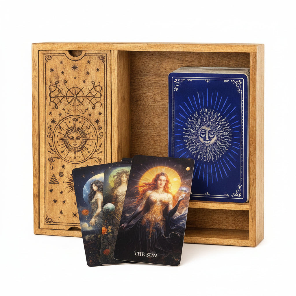 Goddess Arcana Tarot Set with Deluxe Card Organizer