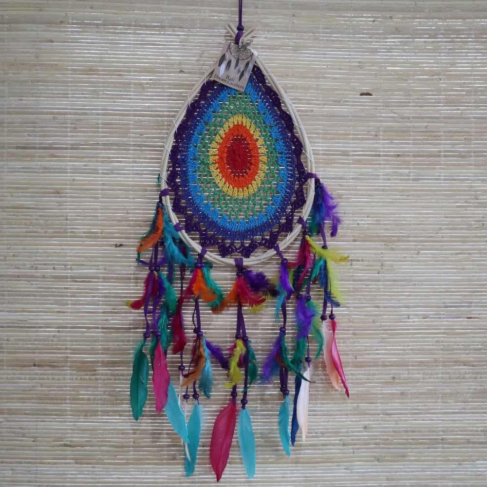Multi Teardrop Bali Dream Catcher Medium