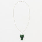 Gemstone Guardian Angel Pendant - Green Aventurine