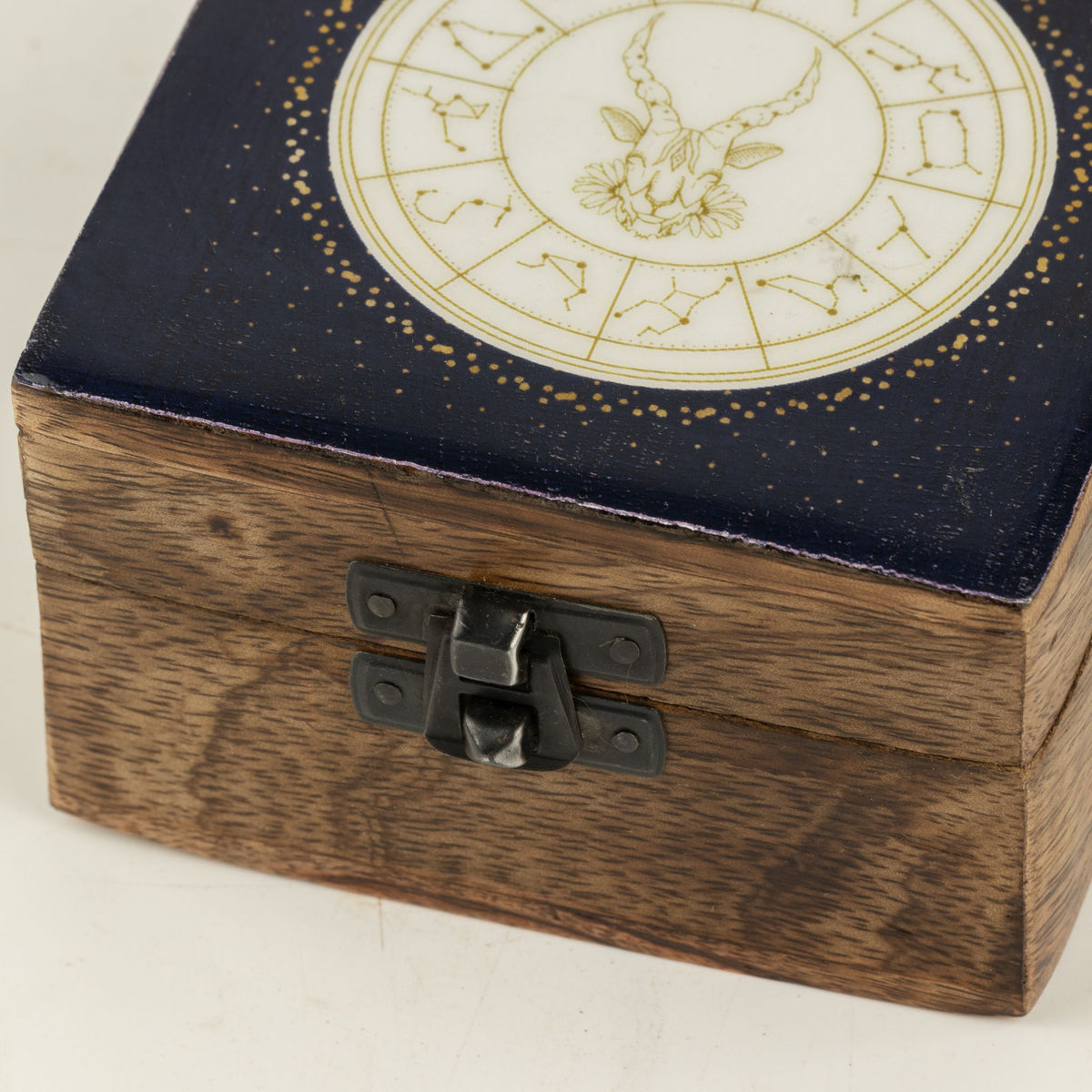 Capricorn Small Enamelled Keepsake Box