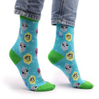 Lucky Gemstones Hop Hare Bamboo Socks S/M