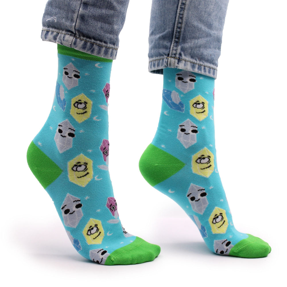 Lucky Gemstones Hop Hare Bamboo Socks S/M