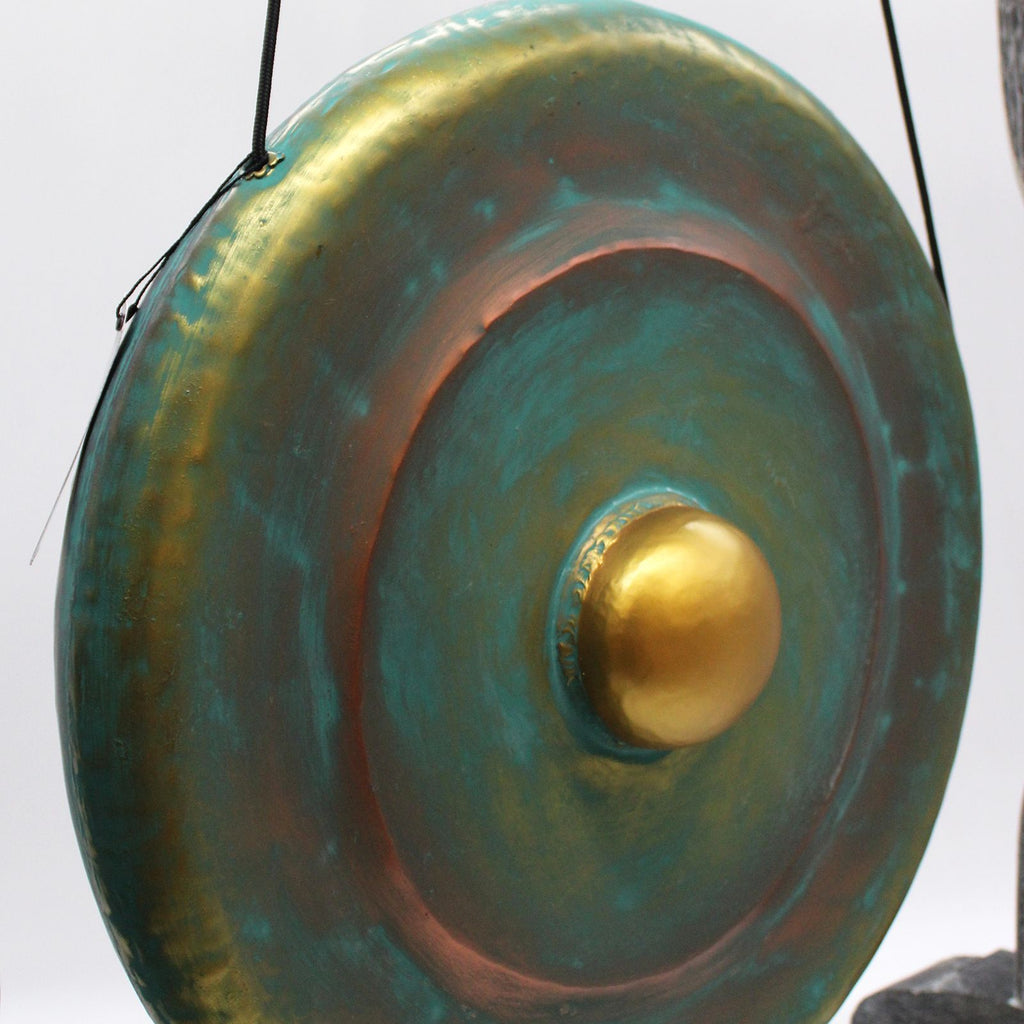Balinese Gong with Dragon Stand - 50cm - Greenwash