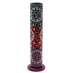 Suns Soapstone Round Tower Incense Holder