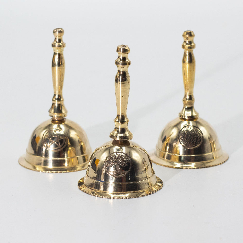 Penta Moon Small Altar Brass Bell