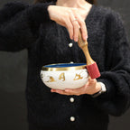 Yoga Moves White/Blue Singing Bowl Set Large 14cm