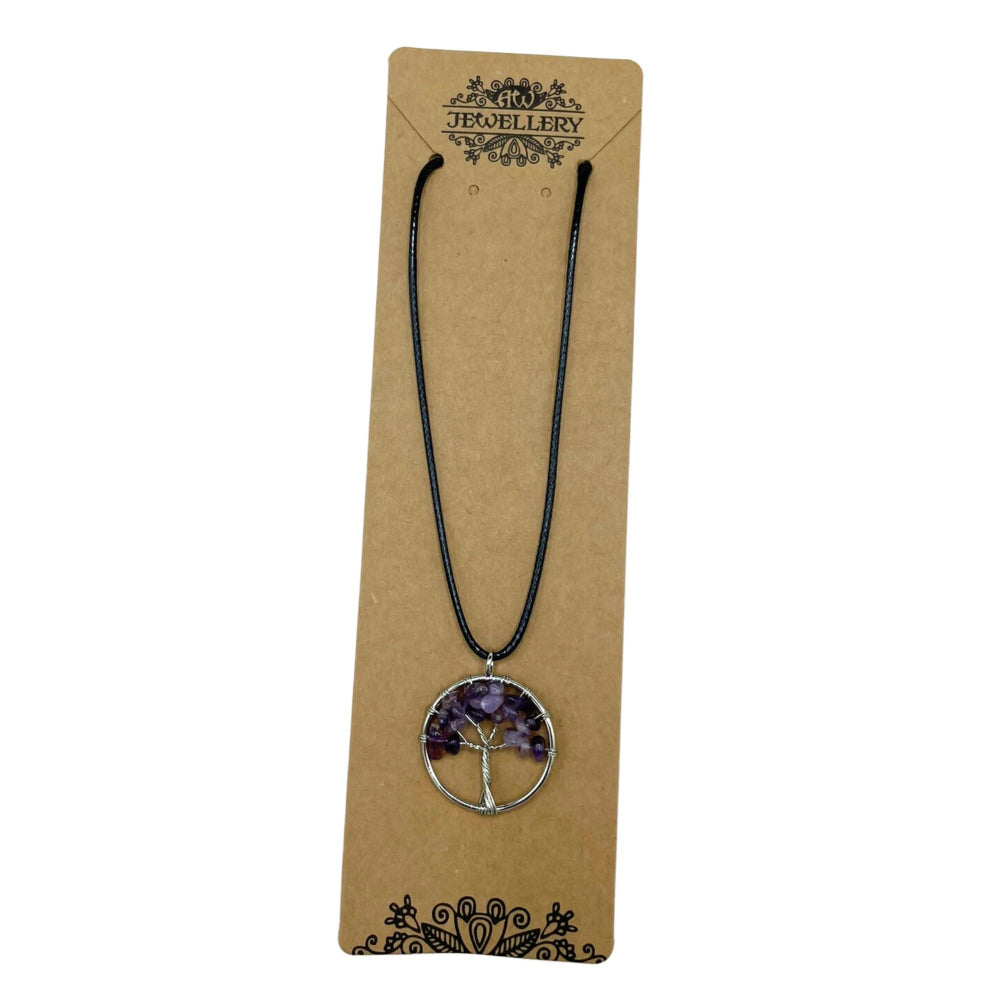 Amethyst Tree of Life Pendant