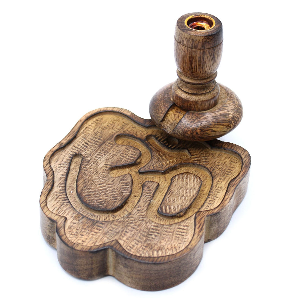 Ohm Mango Wood Backflow Burner Small
