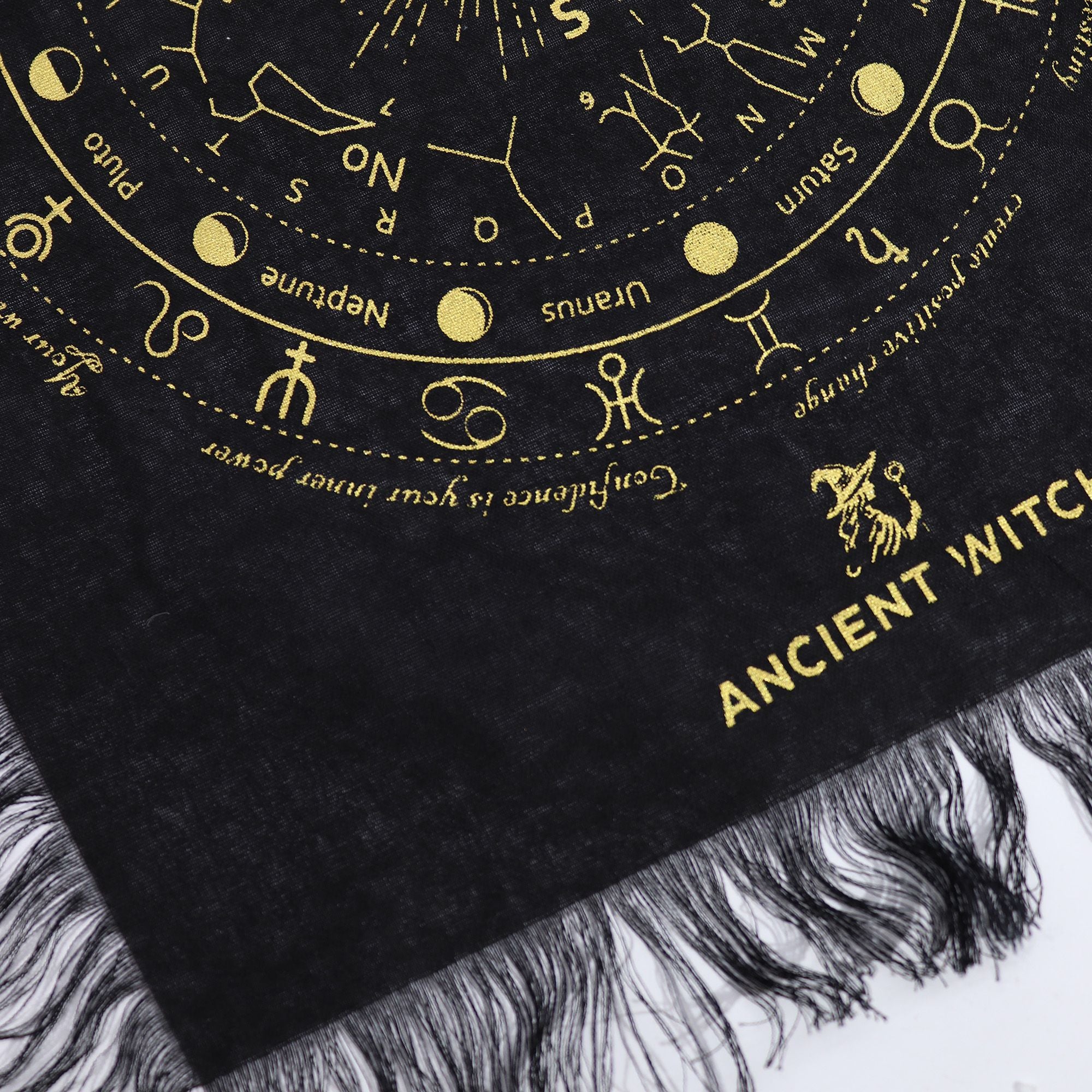 All Seeing Eye Pendulum Divination Cloth | Black & Gold | Ancient Witch