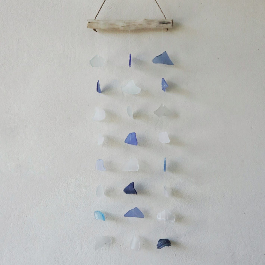 Blue & White Three Drop