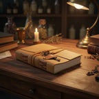Oiled Tan Leather & Key - 200 pages - 13x18cm