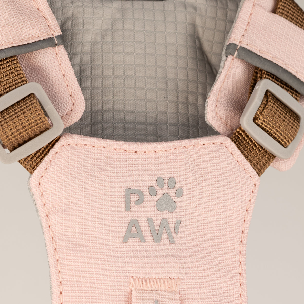 Dog Step-In Guardian Harness with Reflective Mesh & Rose Quartz Charm - Soft Pink - Extra Small (2-4kg)