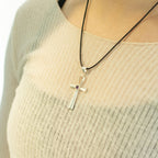 Ankh Symbol of Eternal Life Pendant | Silver Plated | 45cm Cord