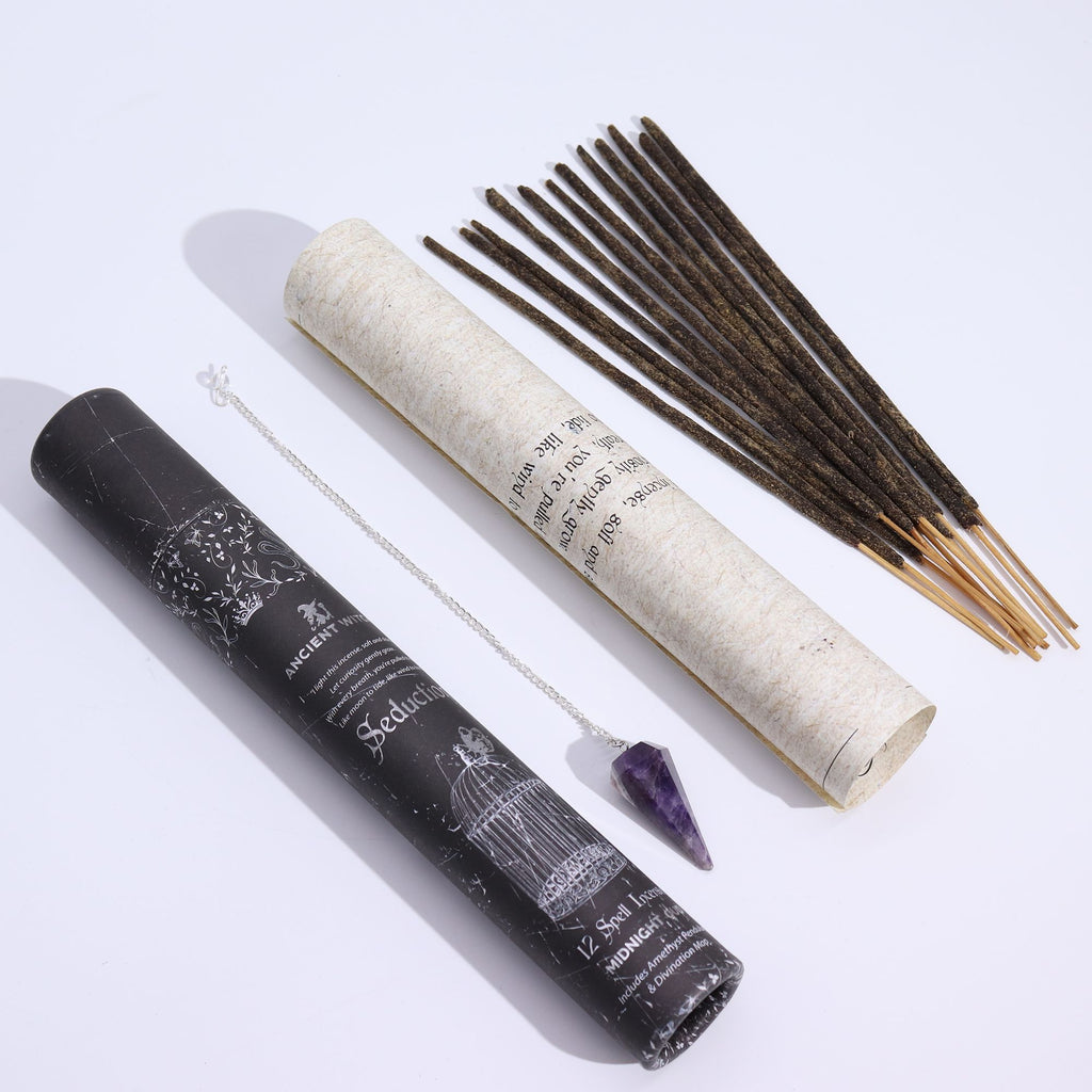 Seduction Amethyst Pendulum Ancient Witch Spell Incense