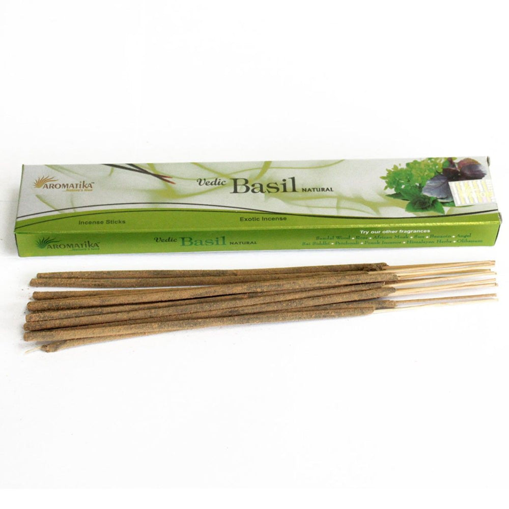 Basil Vedic Incense Sticks - Aromatika