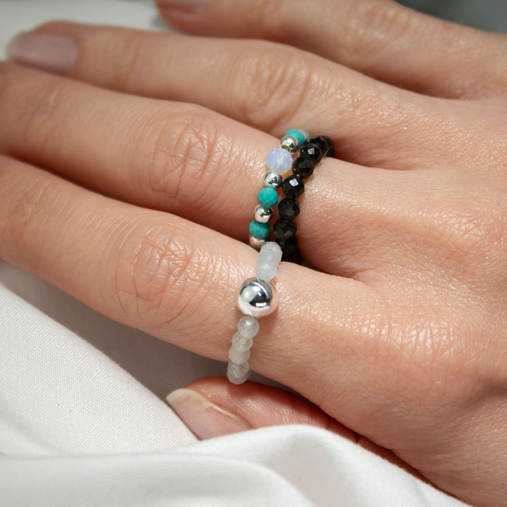 The Endless Ocean Ring Set — Nymph Gemstone Collection