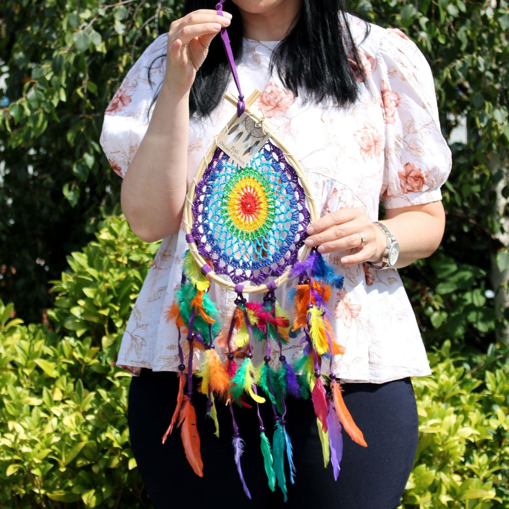Multi Teardrop Bali Dream Catcher Medium