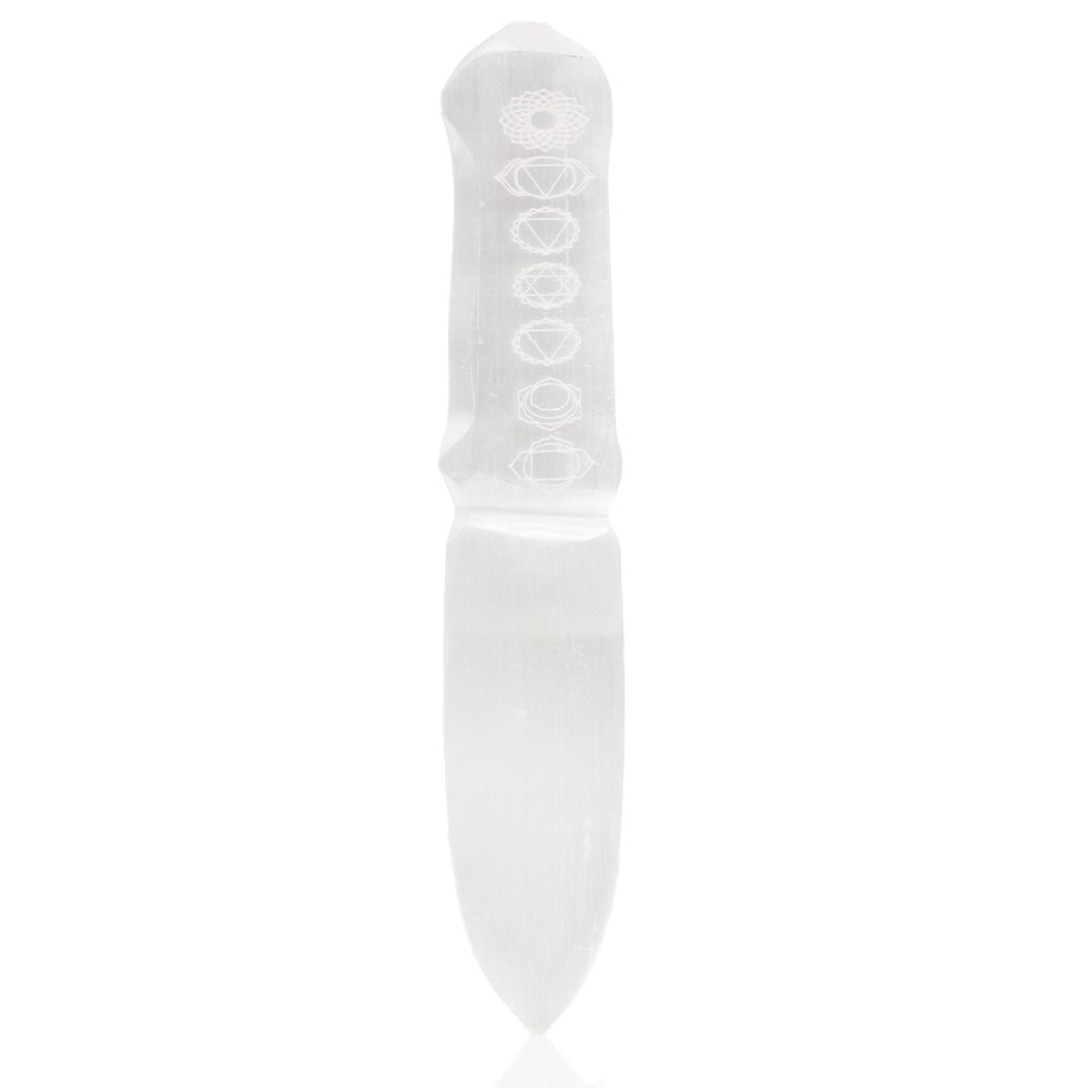 Chakra Selenite Ritual Knife