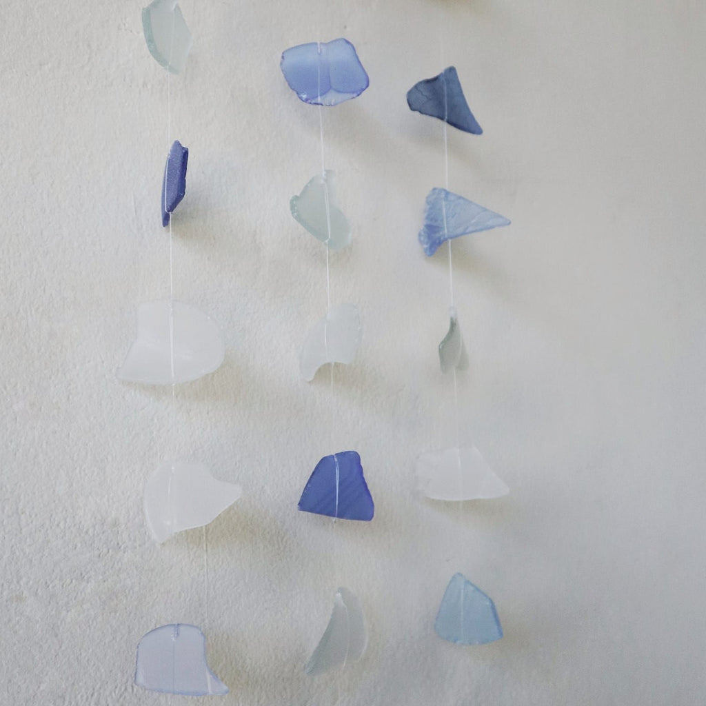 Blue & White Three Drop