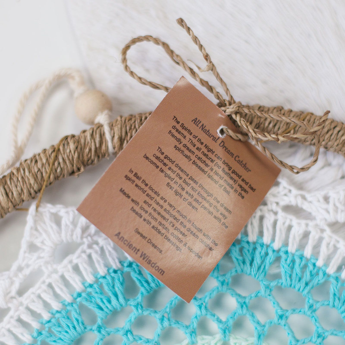 Elemental Spirits Dreamcatcher | Medium Grey 40cm | Handmade in Bali