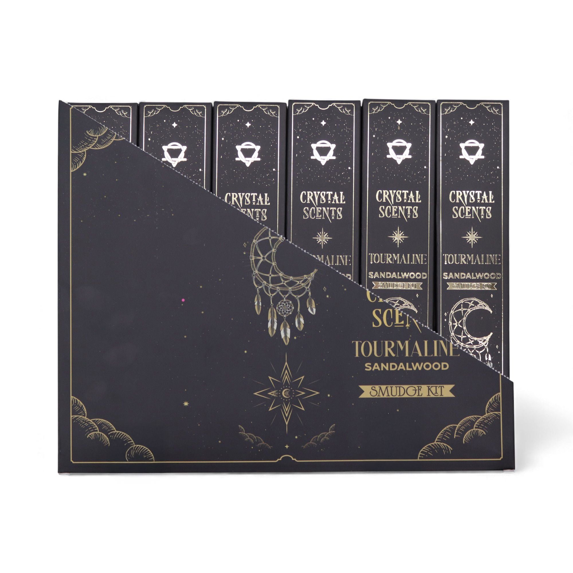 Sandalwood Tourmaline Crystal Scents Smudge Incense
