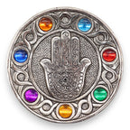 Seven Chakra Hamsa Incense Stick Holder | 11.5cm