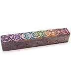 Chakra Soapstone Incense Box with Smoke Holes
